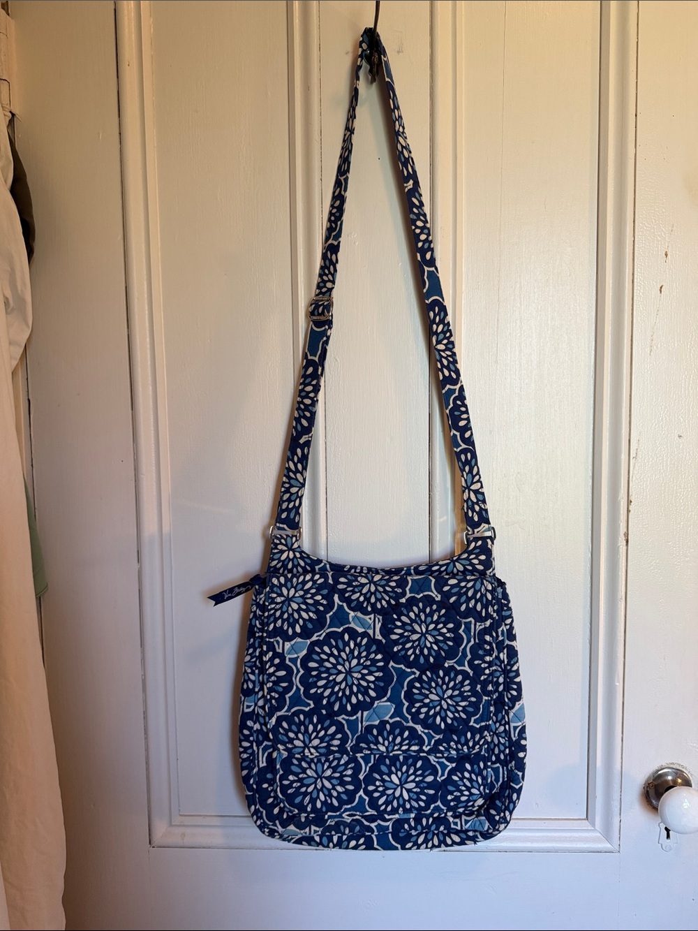 Vera Bradley Blue Floral Crossbody Shoulder Bag
